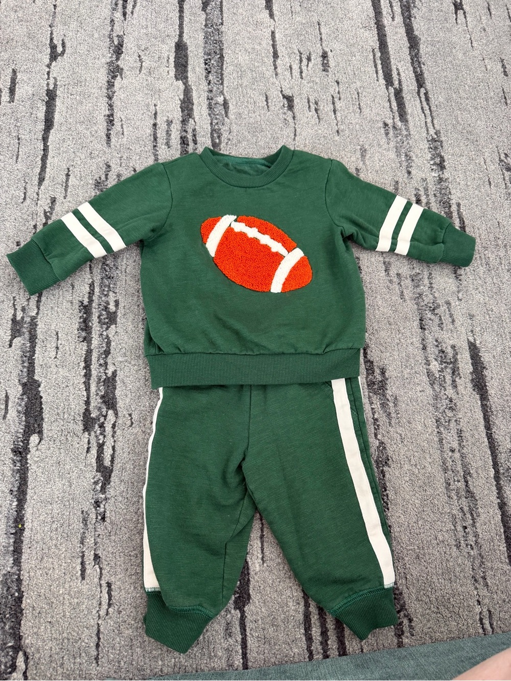 12M Little Me Green Infant Bodysuit - Solid Green